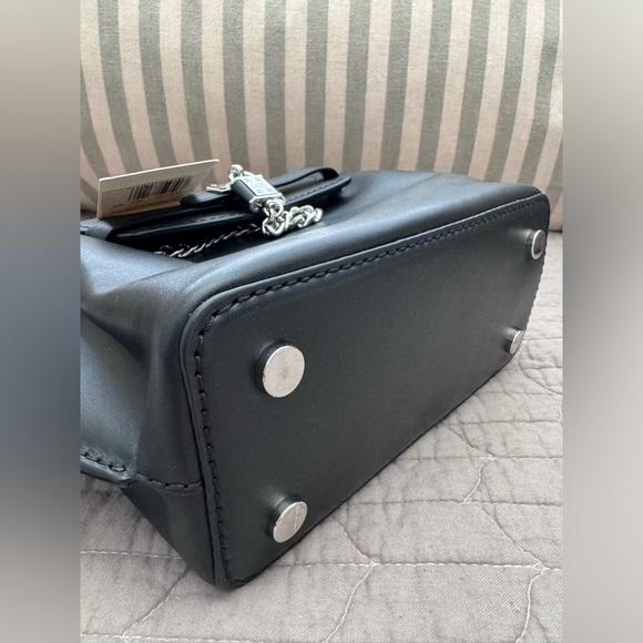 NWT Michael Kors Hamilton Legacy Small Leather Belted Satchel Black - Picture 11 of 11